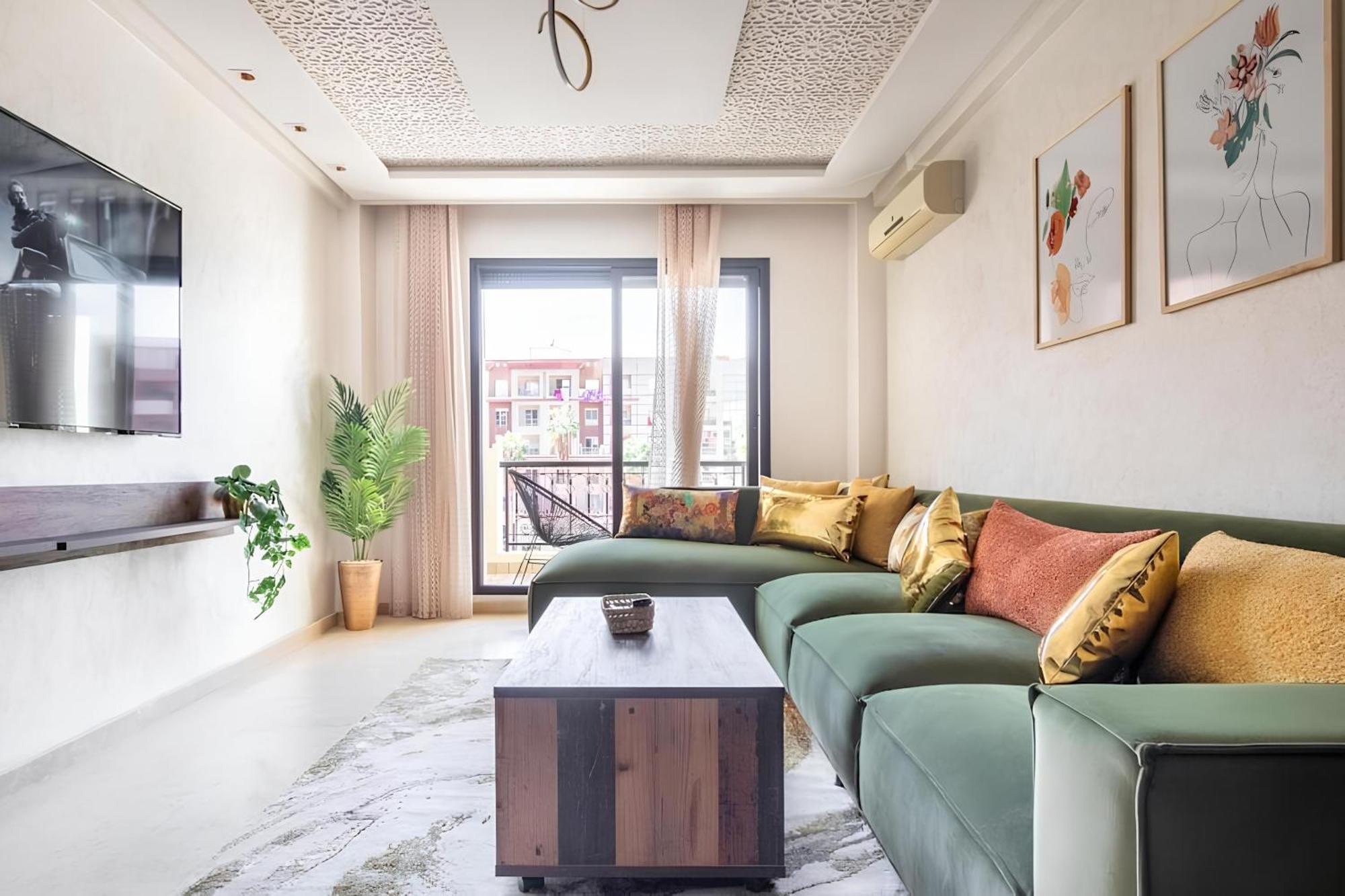 מרקש C-Appartement De Luxe Plein Centre De Gueliz Avec Piscine Parking Wifi Netflix מראה חיצוני תמונה
